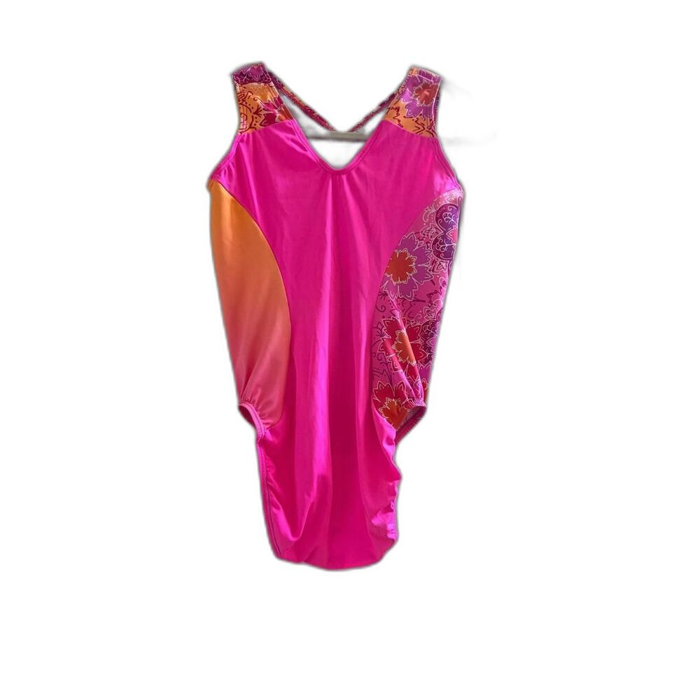 GK Pink and Orange Leotard